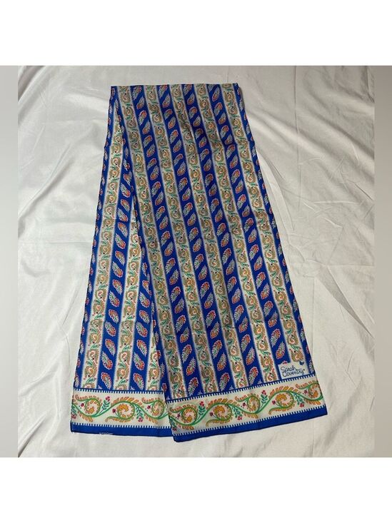 Sarah Coventry Accessories - Vintage Sarah Coventry Scarf Blue Orange White Paisley